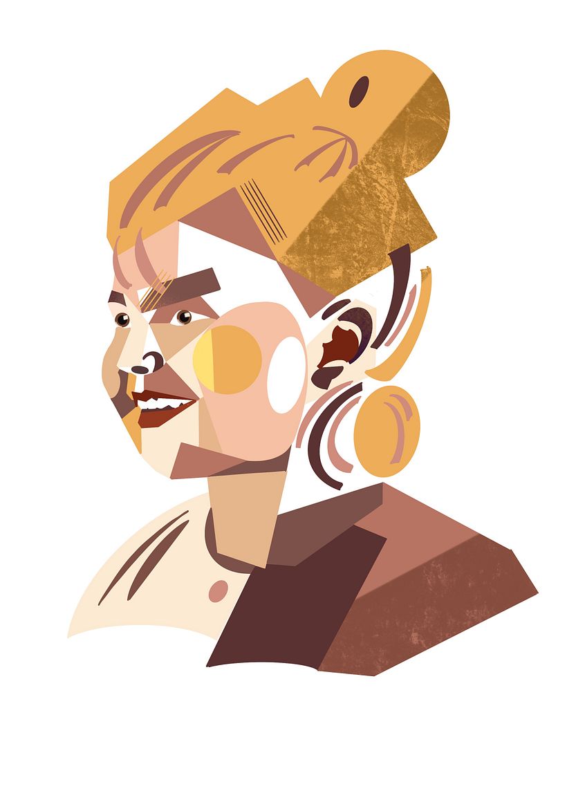My project for course: Geometric Portraits with Procreate 1