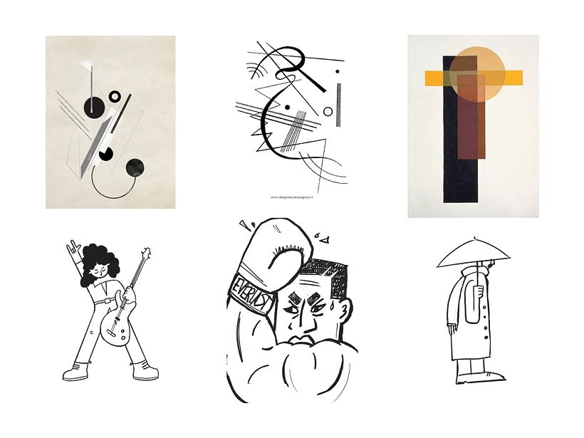 City Characters in Bold Flat Style - Traditional illustration