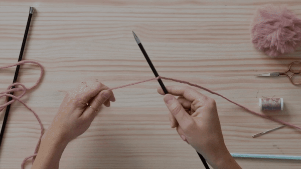 To start your hat, you must cast on a base of 66 stitches on the working needle.