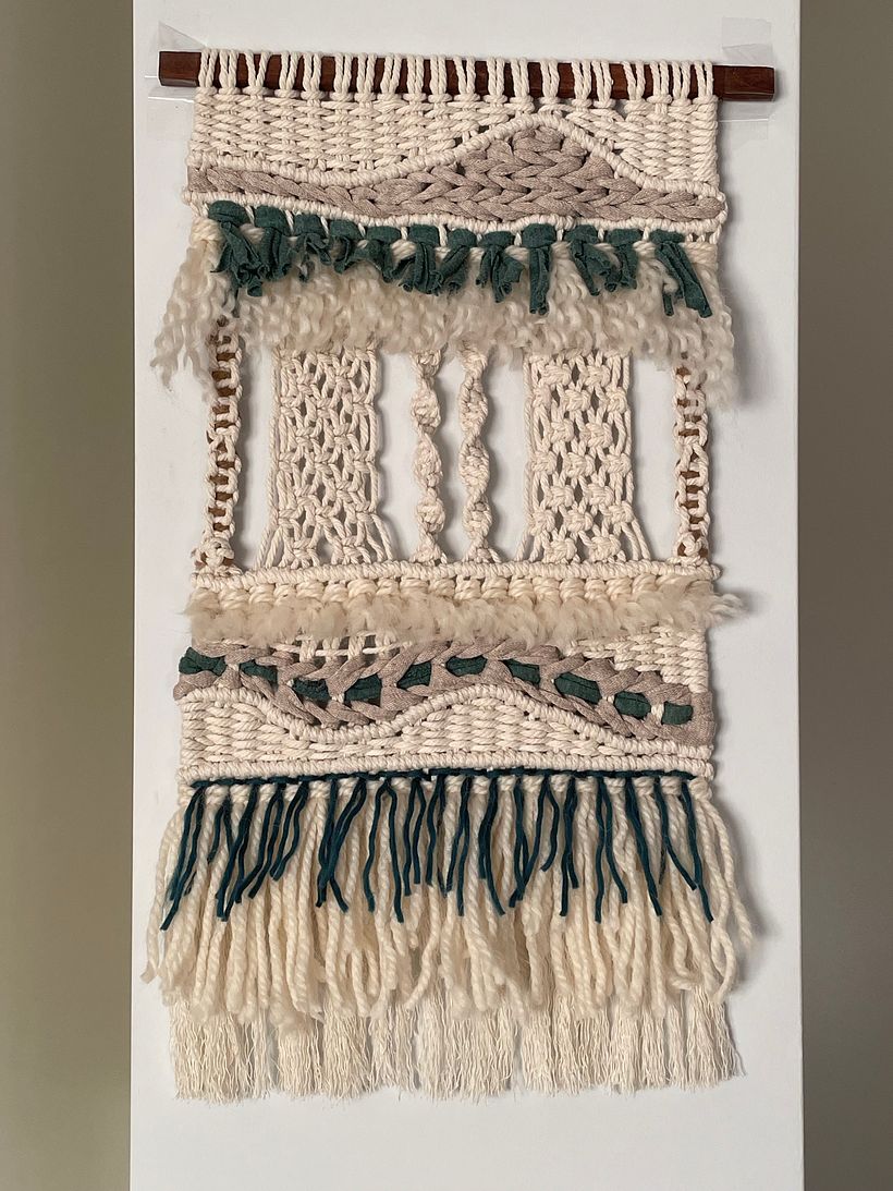 Mi proyecto del curso: Introducción al macramé: creación de un tapiz decorativo 3