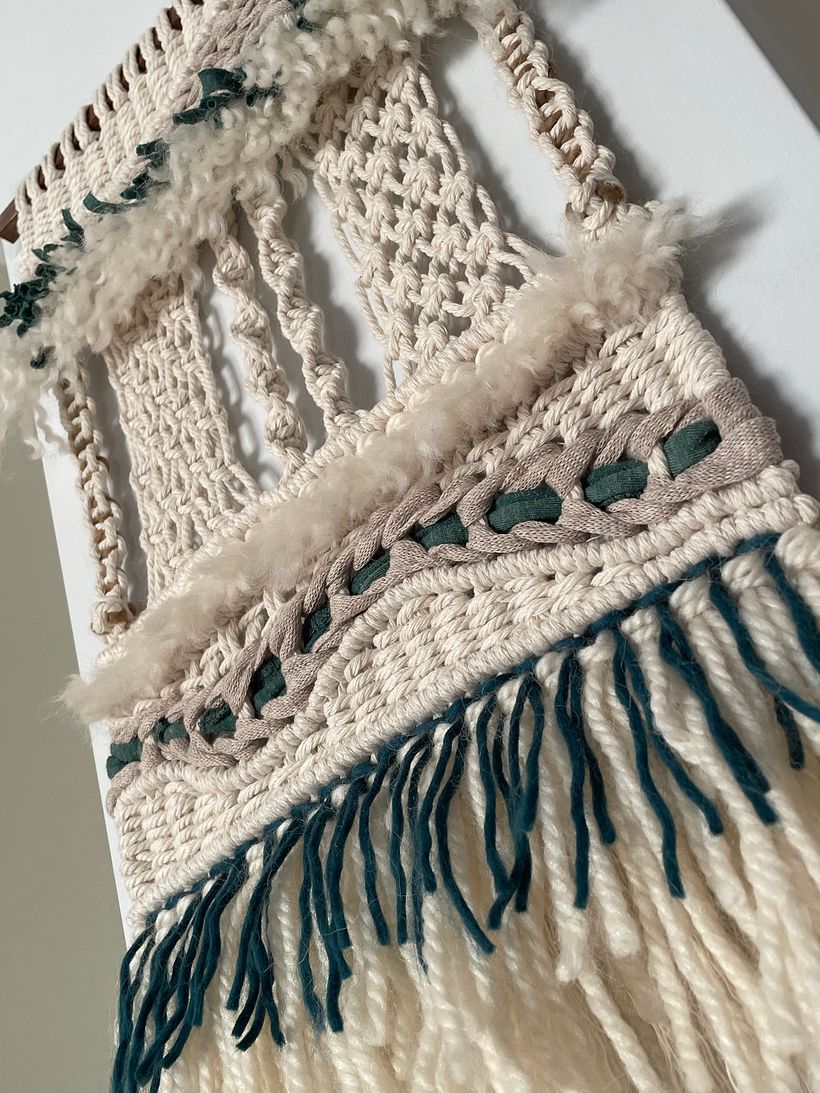 Mi proyecto del curso: Introducción al macramé: creación de un tapiz decorativo 6
