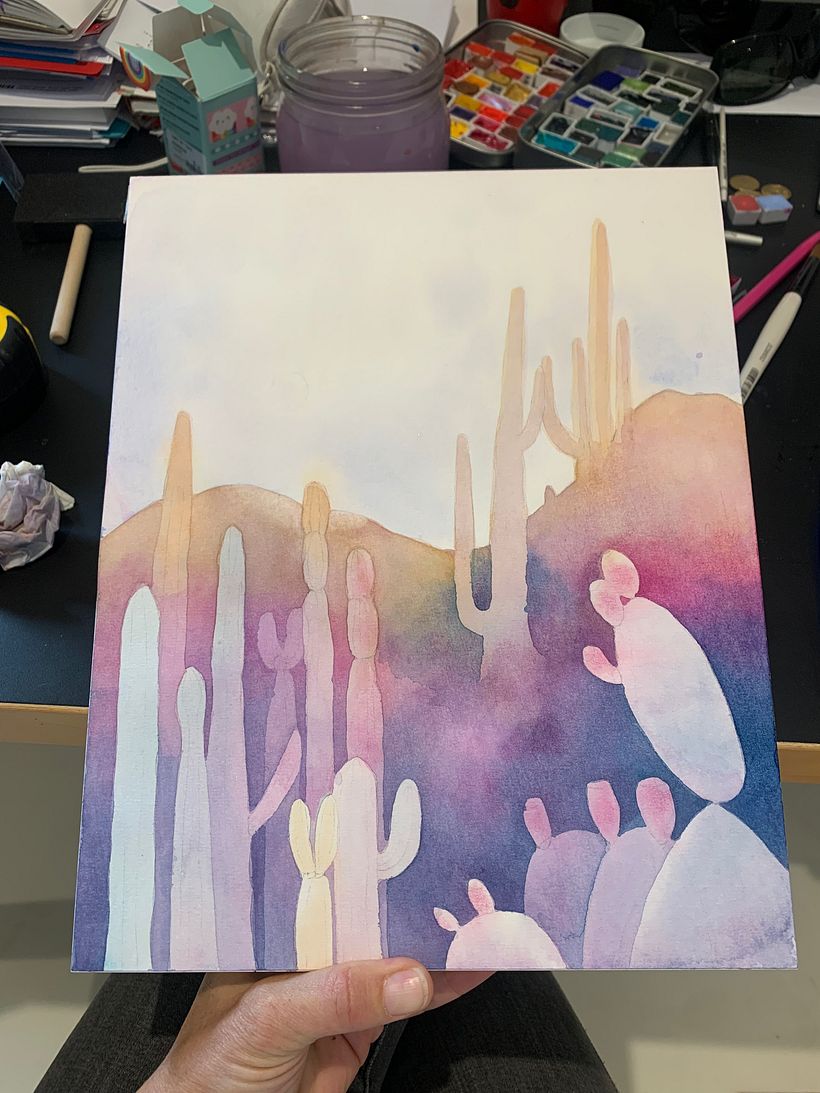 My project for course: Negative Watercolor Painting for Botanical Illustration 3
