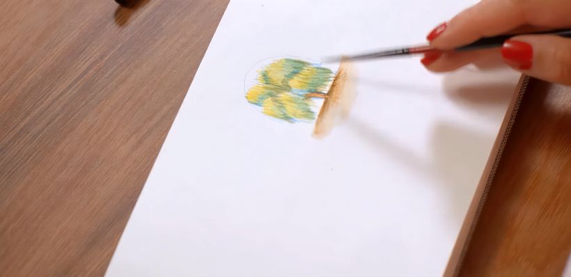 Tutorial Botanical illustration: how to draw a tree 5