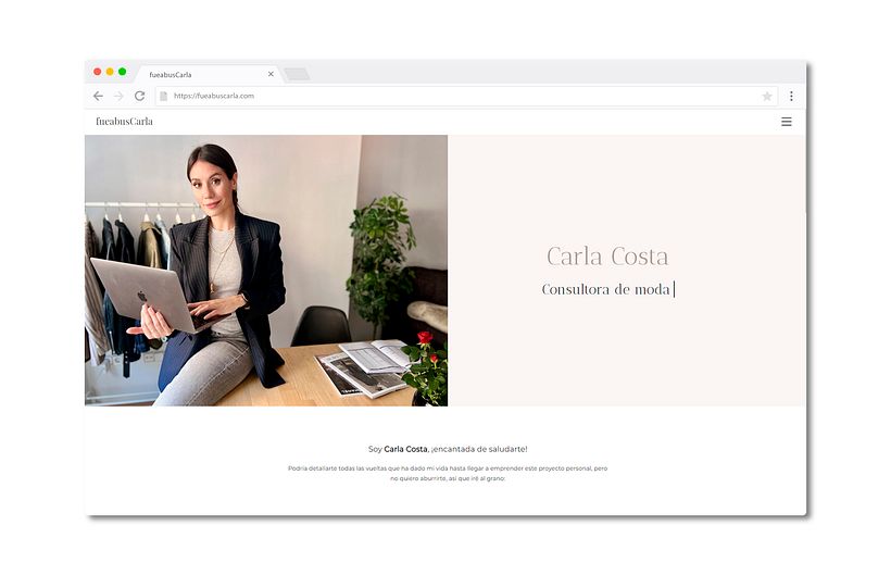 Página web para una consultora de moda 5