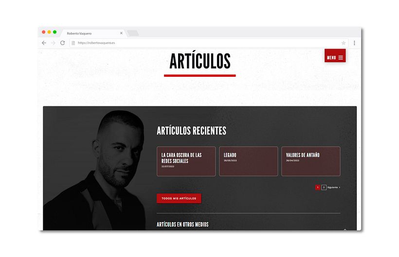 Tienda online para un líder político - Diseño Web