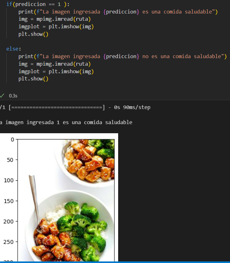 identificador de comida saludable