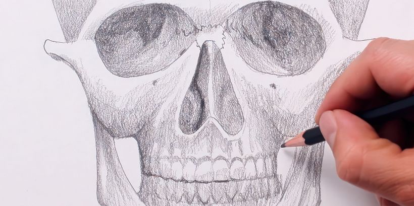 Ideas fáciles para dibujar calaveras 0