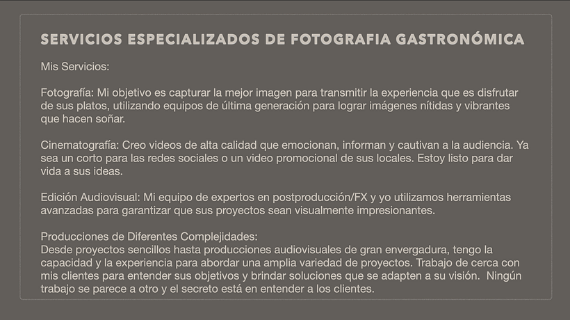 Fotografia Gatronómica 6