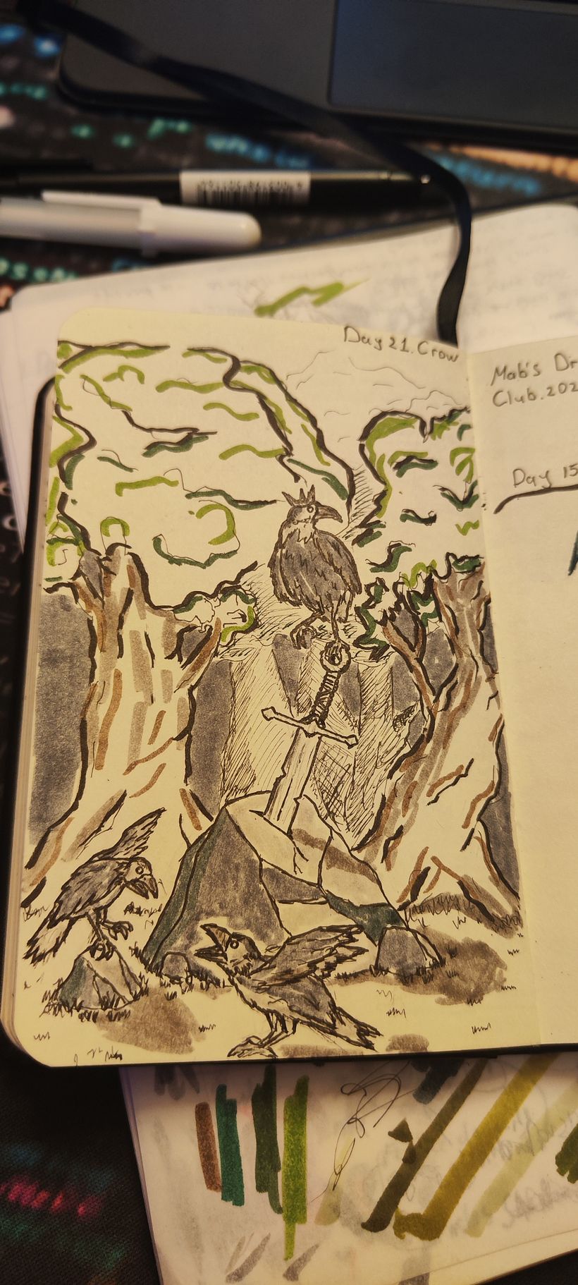 My work which I tried to keep in comics style