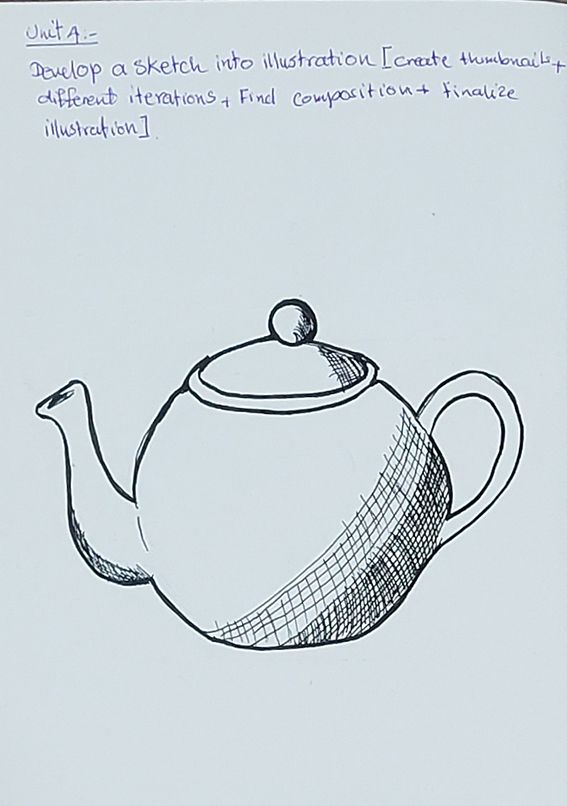 My project for course: Daily Sketching for Creative Inspiration - Teapot 2
