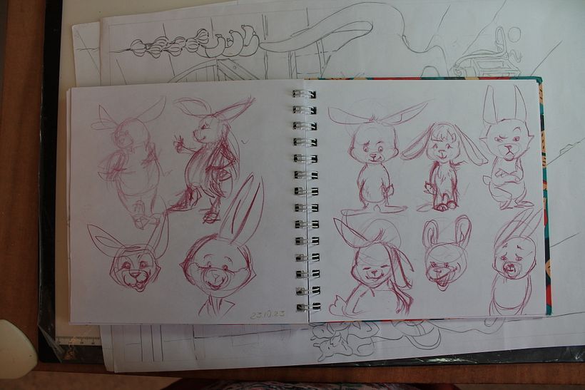 there were a lot of sketches