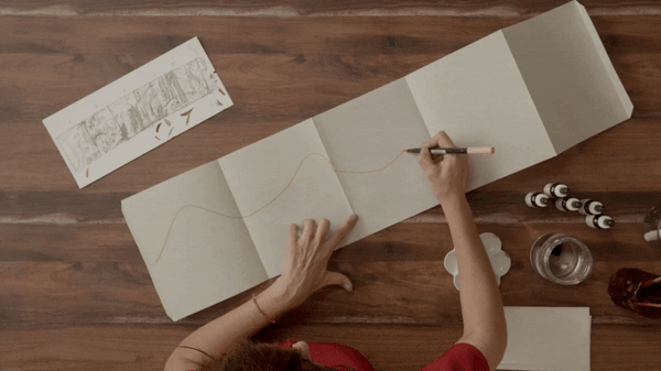 Use stems to mark the main structure of your illustration.