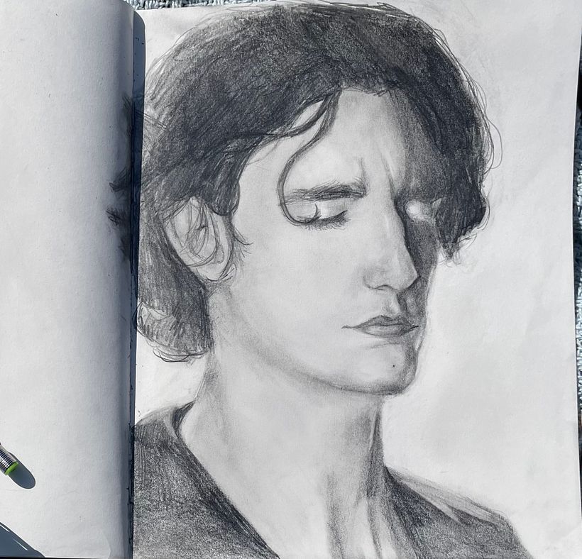 This course helped a lot. This is a portrait from my favorite singer, Tamino. 