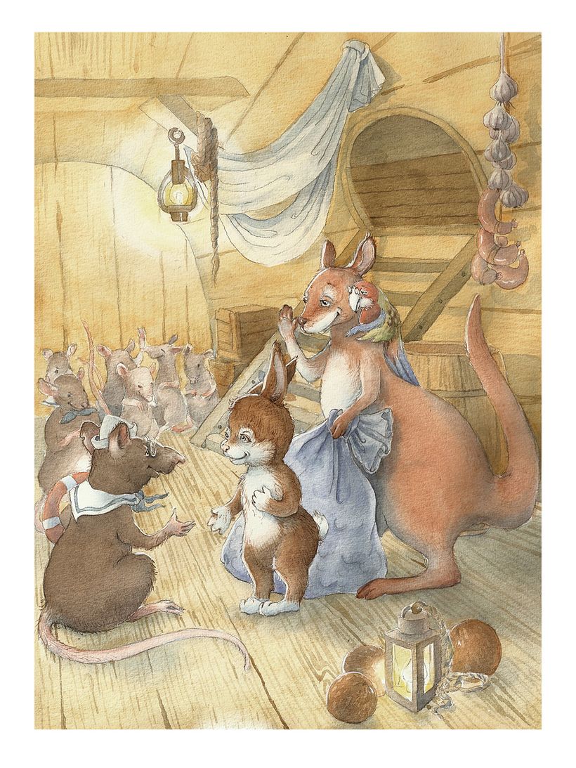 then I scanned my illustration and processed it in Adobe Photoshop