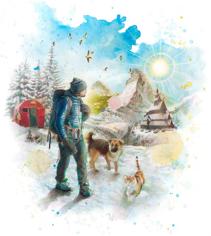 Merchandising project for Fito y Zarpas (Adventurer and influencer) 1