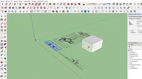 SketchUp Tutorial: importing a CAD file step by step 12