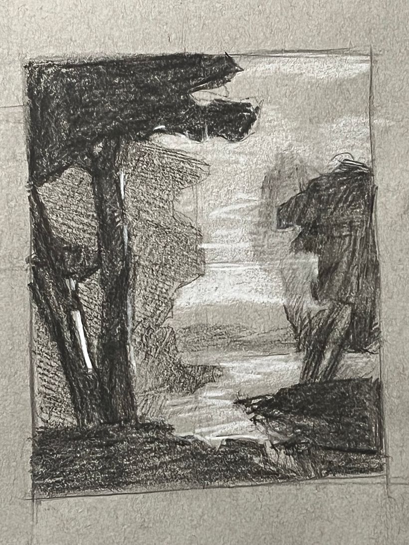 More refined sketch with some values