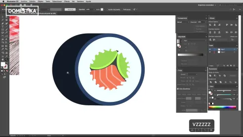 Illustrator tutorial: how to draw sushi 12