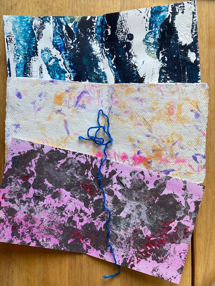 sewing the fanzine together: textures and patterns