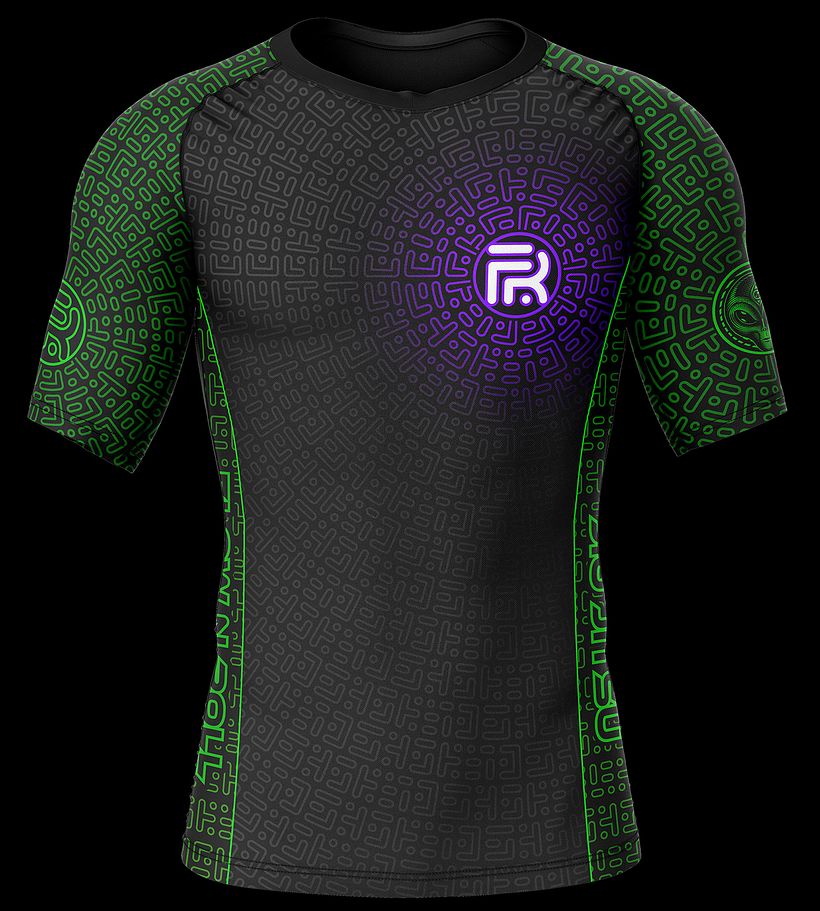 The background pattern was inspired by the "FR" logo.  