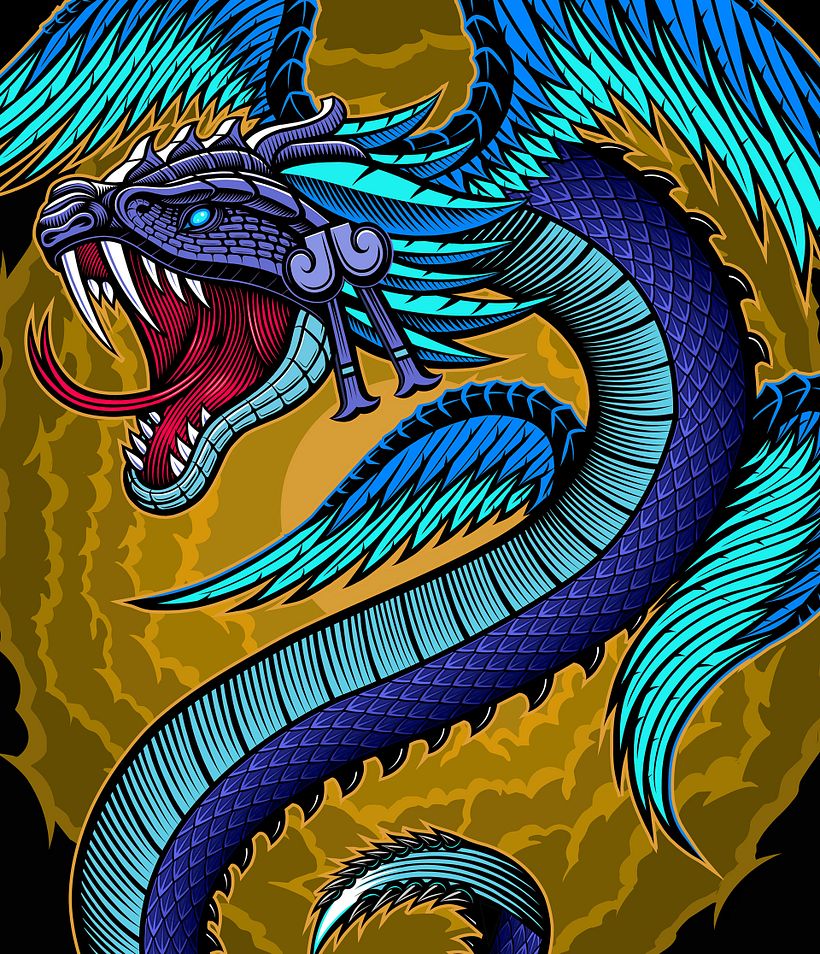 Then the image is imported into Adobe Illustrator to add color and extra details.  
