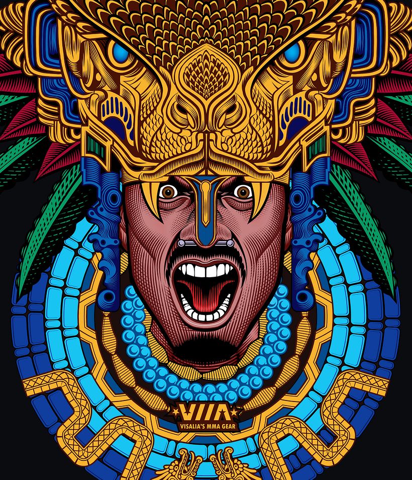 I mirrored the face to create symmetry and then added details on each side so that it isn't perfectly symmetrical.   