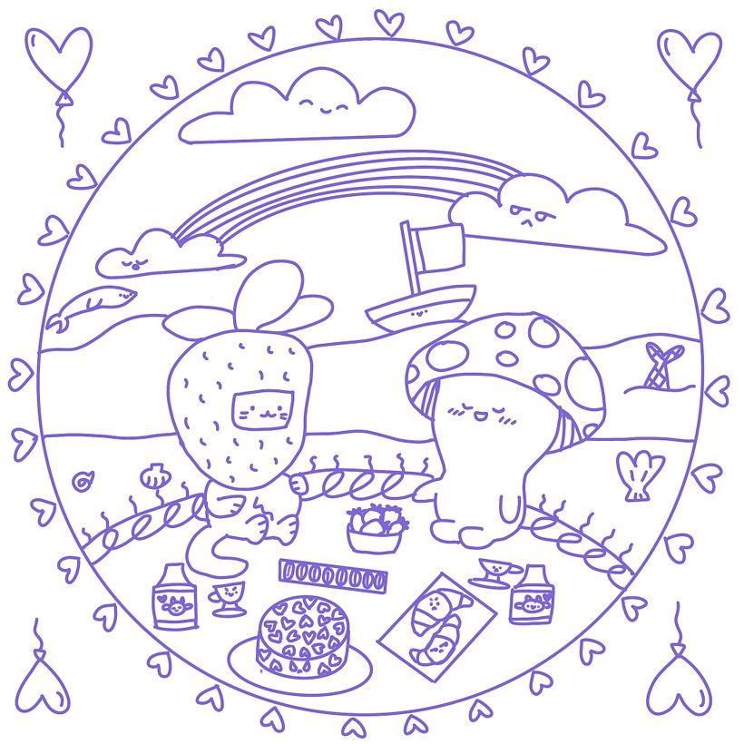 My project for course: Designing Kawaii Worlds: Spread Joy Through Illustration 3