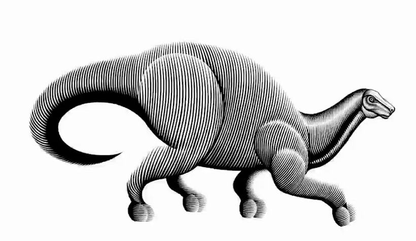 Once I've got all of the tones established I create a separate layer for my vector line work.  