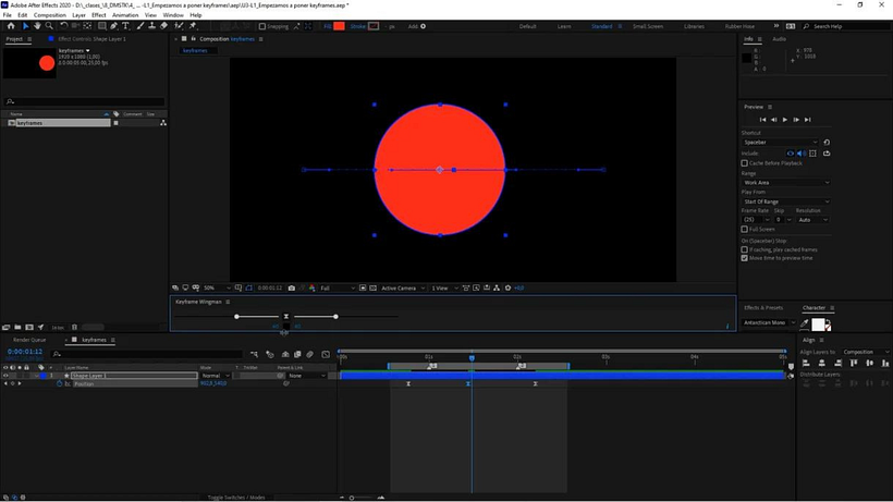 Use the Wingman Keyframe tool to achieve more realistic movement.
