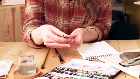 Watercolor tutorial: brushes types and care 3