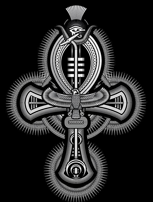  so I decided to add these circular ray patterns behind the image.  I definitely like it better this way.  