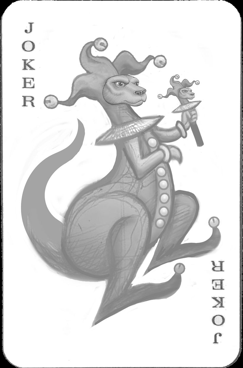 Playing Card illustrations for "Lucky Roo" 19