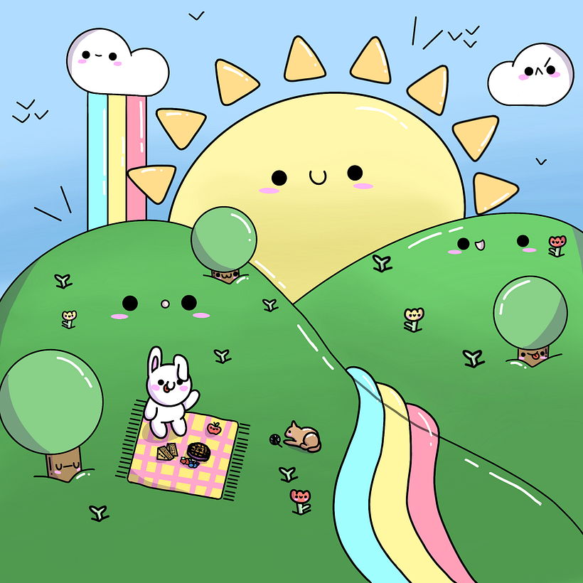 My project for course: Designing Kawaii Worlds: Spread Joy Through Illustration 1