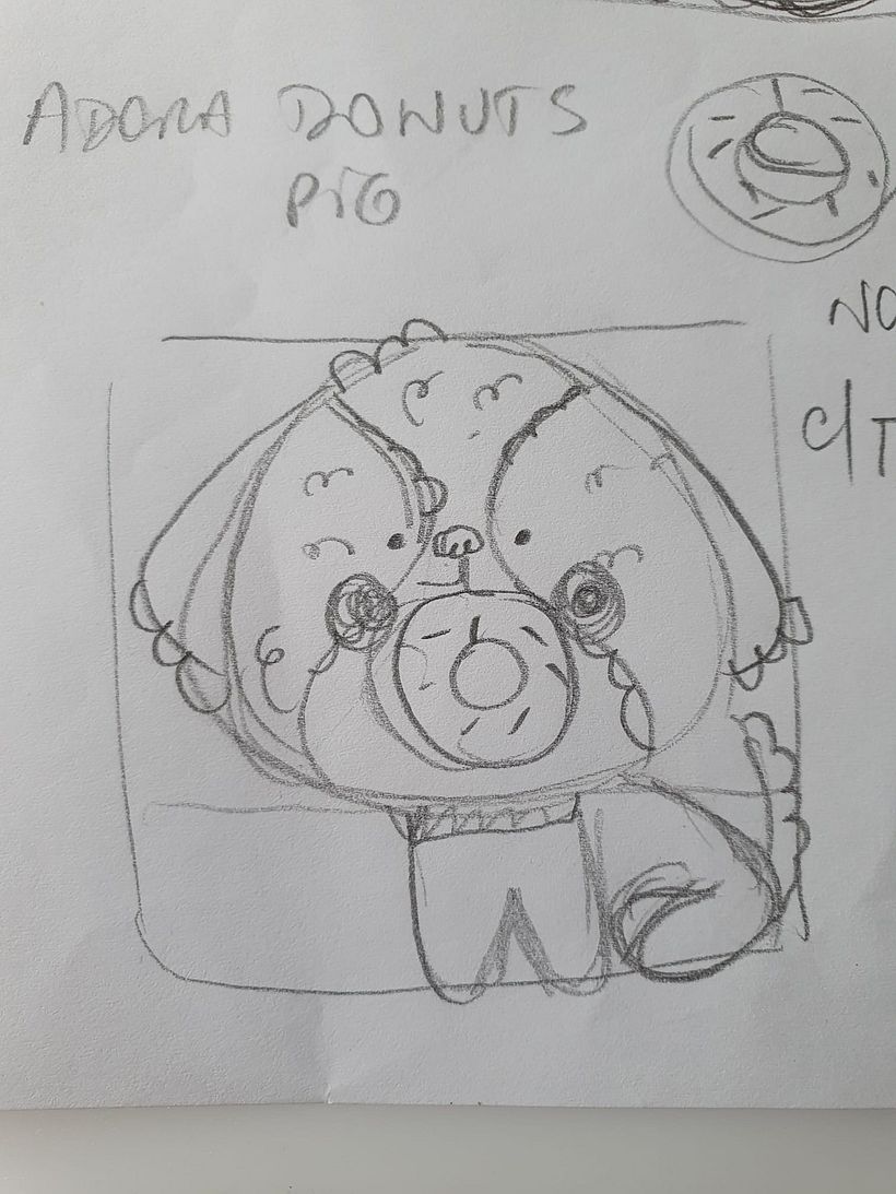 Meu projeto do curso: Ilustração kawaii: crie personagens adoráveis "Moka, my Italian dog" 2
