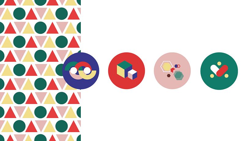 AVAC geometric icons and pattern