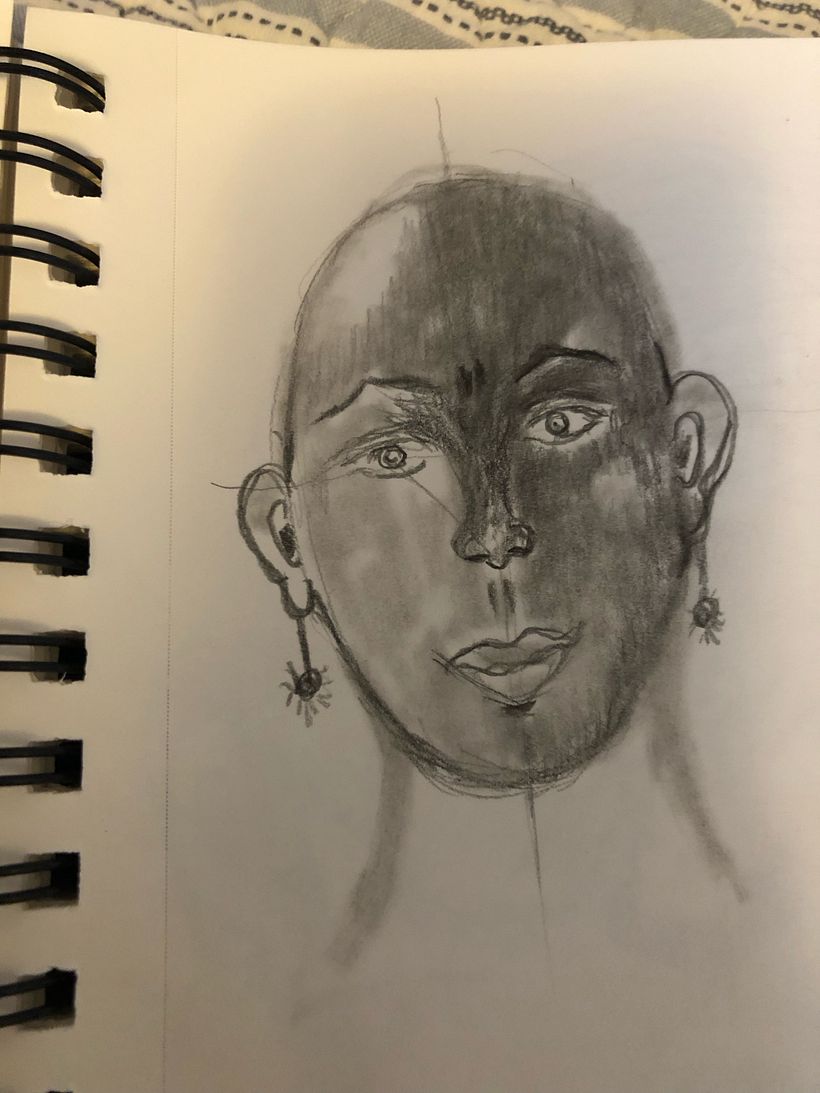 My project for course: Graphite Line Drawing for Portrait Sketchbooking 3