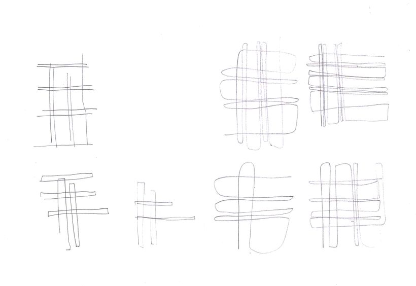 Exploring through drawing - Drawings made without looking and without lifting the pen from the paper