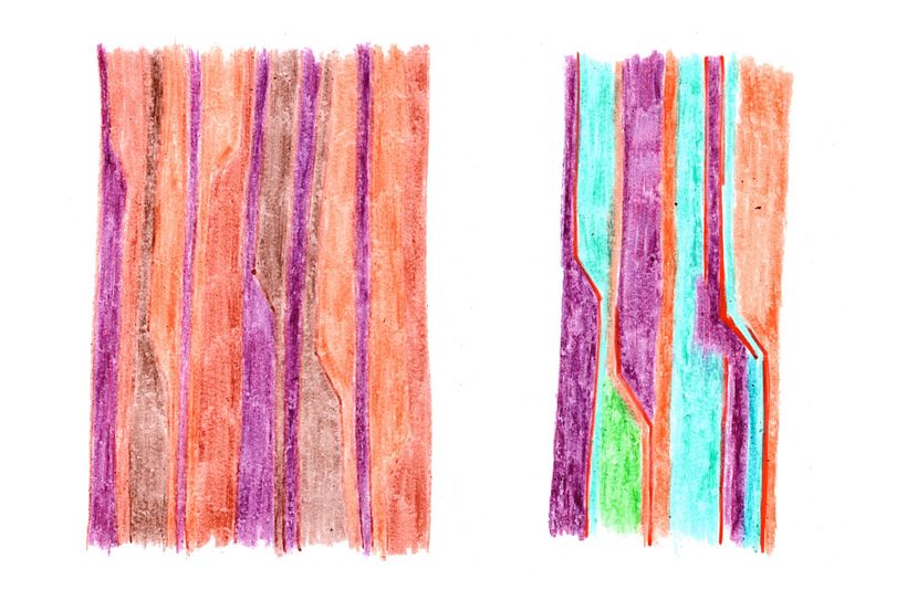 Primary Research - Use of different techniques like crayons