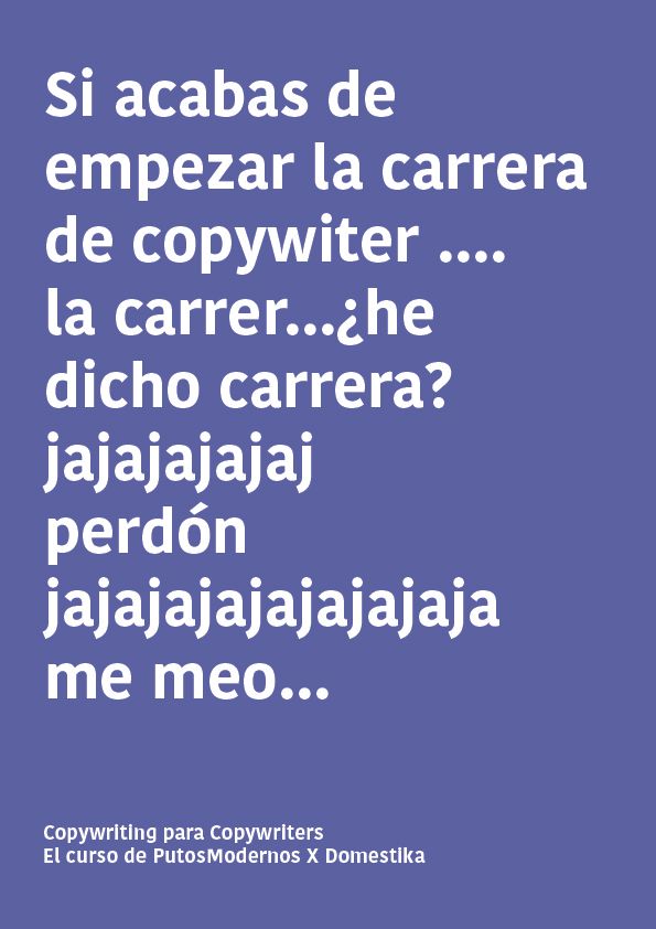 Mi proyecto del curso: Copywriting para copywriters 5