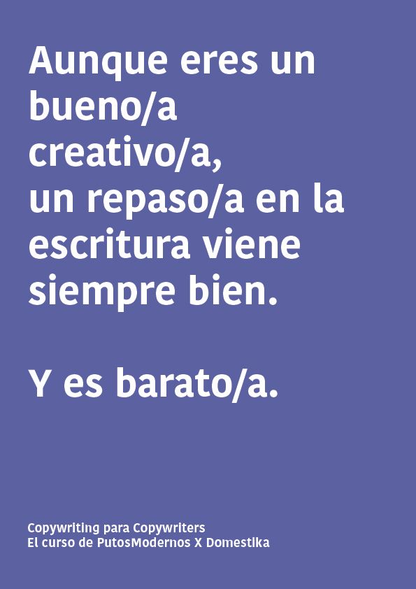 Mi proyecto del curso: Copywriting para copywriters 4
