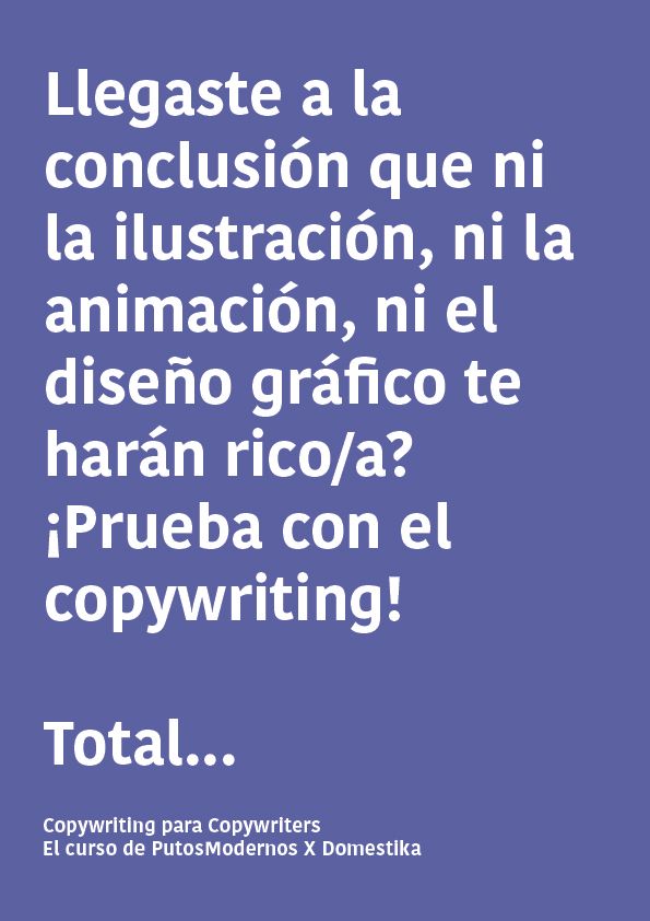 Mi proyecto del curso: Copywriting para copywriters 2