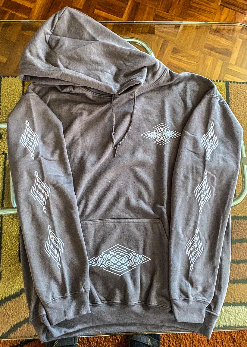 Hoodie geometría romboide
