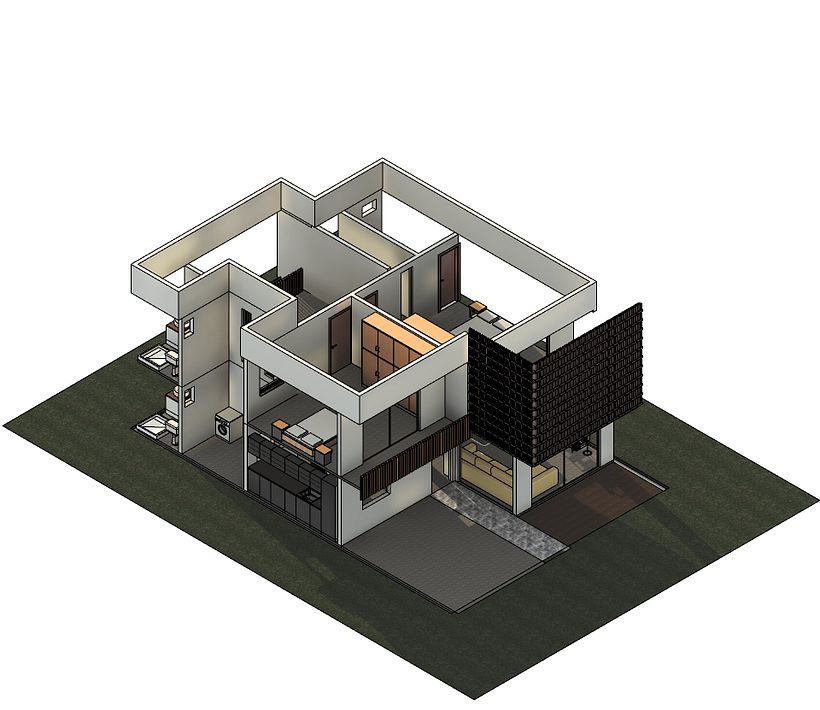 Mi proyecto del curso: Diseño y modelado arquitectónico 3D con Revit 3