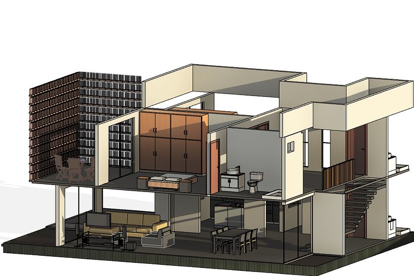 Mi proyecto del curso: Diseño y modelado arquitectónico 3D con Revit 4