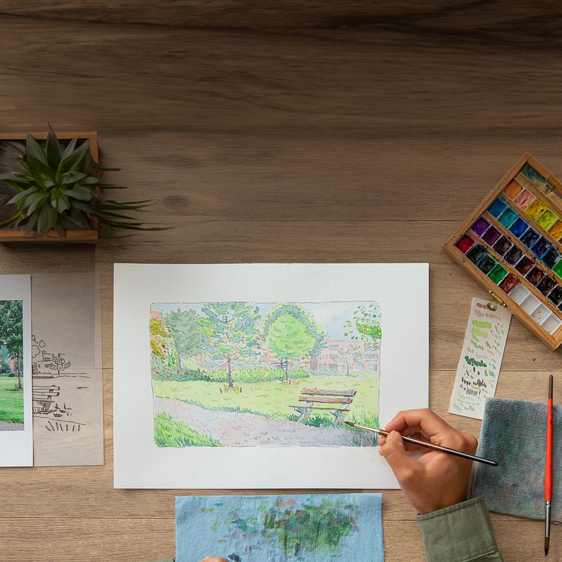 What should you consider when choosing your watercolor material? 3