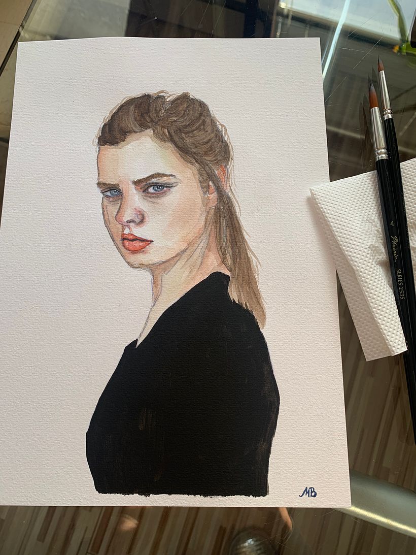 My project for course: Watercolor Portrait from a Photo 3