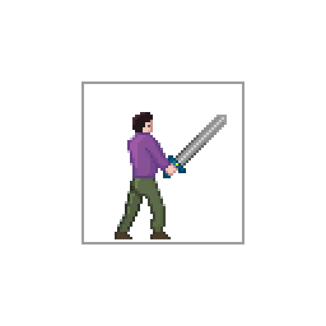 character with a sword