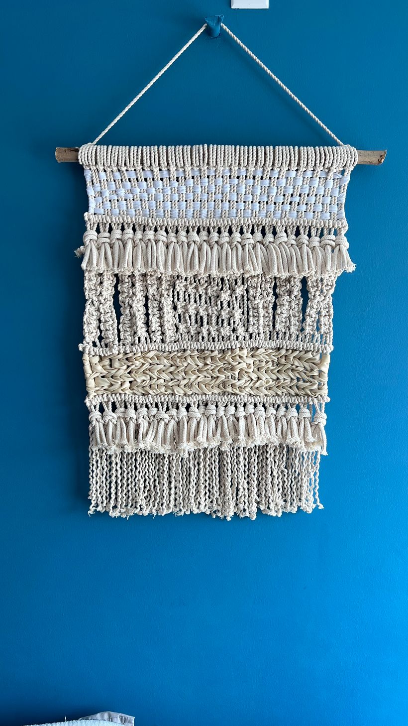 Mi proyecto del curso: Introducción al macramé: creación de un tapiz decorativo 1
