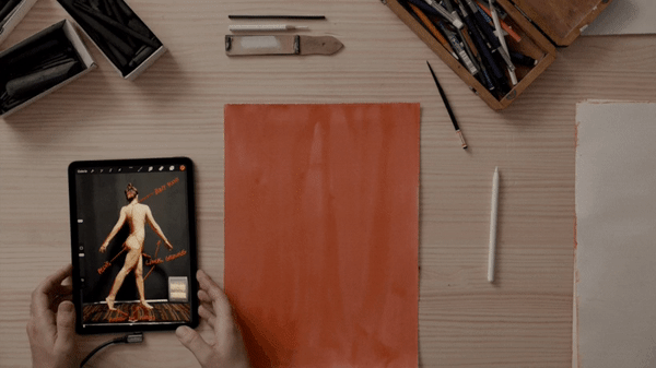 In this anatomical drawing tutorial, a professional tells you how to draw the human figure step by step.