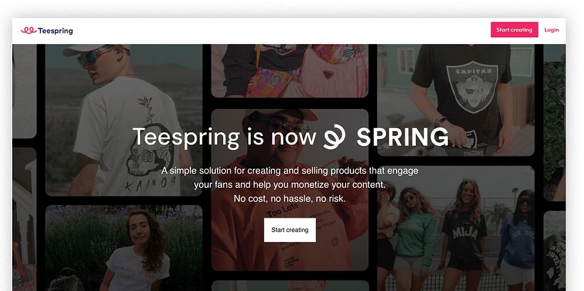 best print on demand companies teespring
